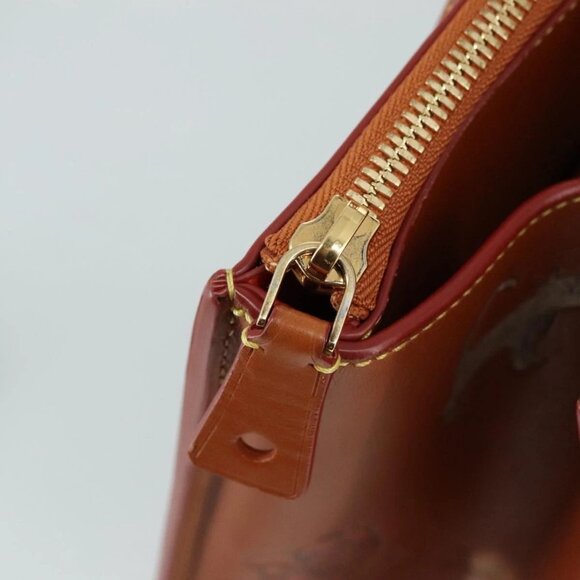 LOUIS VUITTON Catgram City Steamer MM Bag Leather 2way Brown M52969 Auth 104191S - Picture 10 of 15